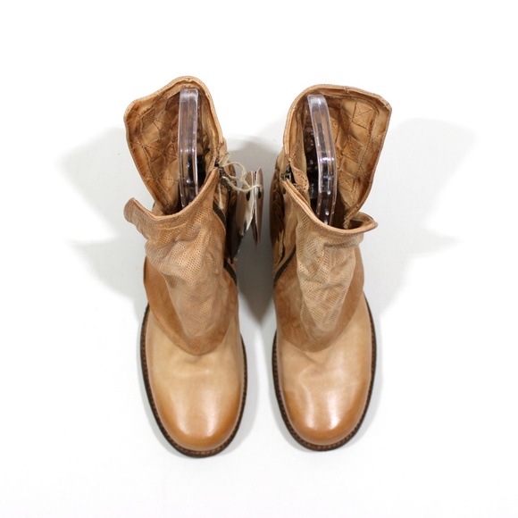 AS98 Springer Slouchy Ankle Boots Leather Bambu - Picture 4 of 7